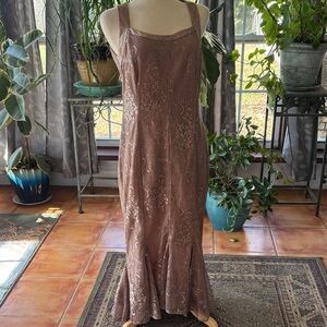 Damianou vintage lace maxi dress
